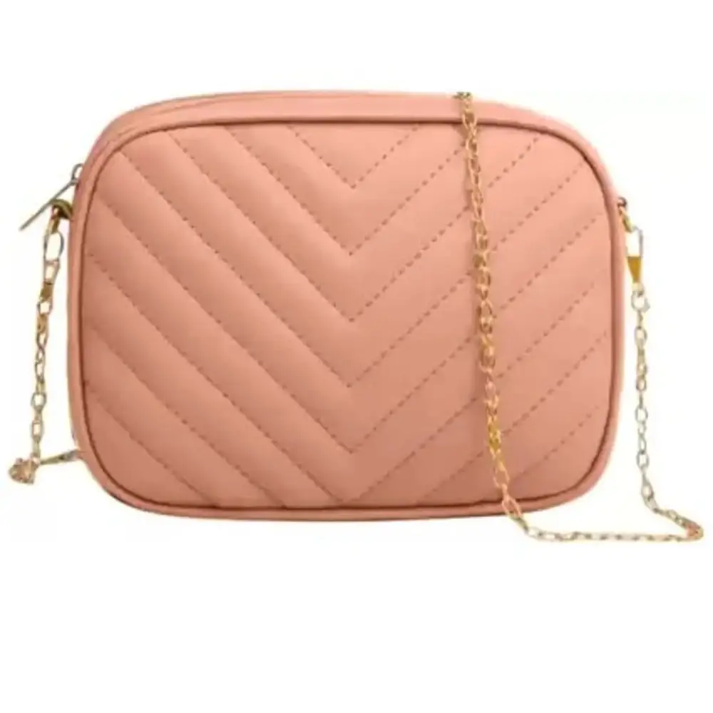 Stylish Pink PU  Sling Bags For Women