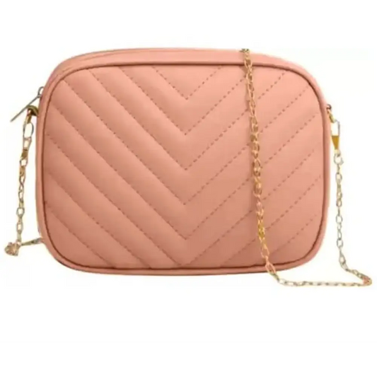 Stylish Pink PU  Sling Bags For Women