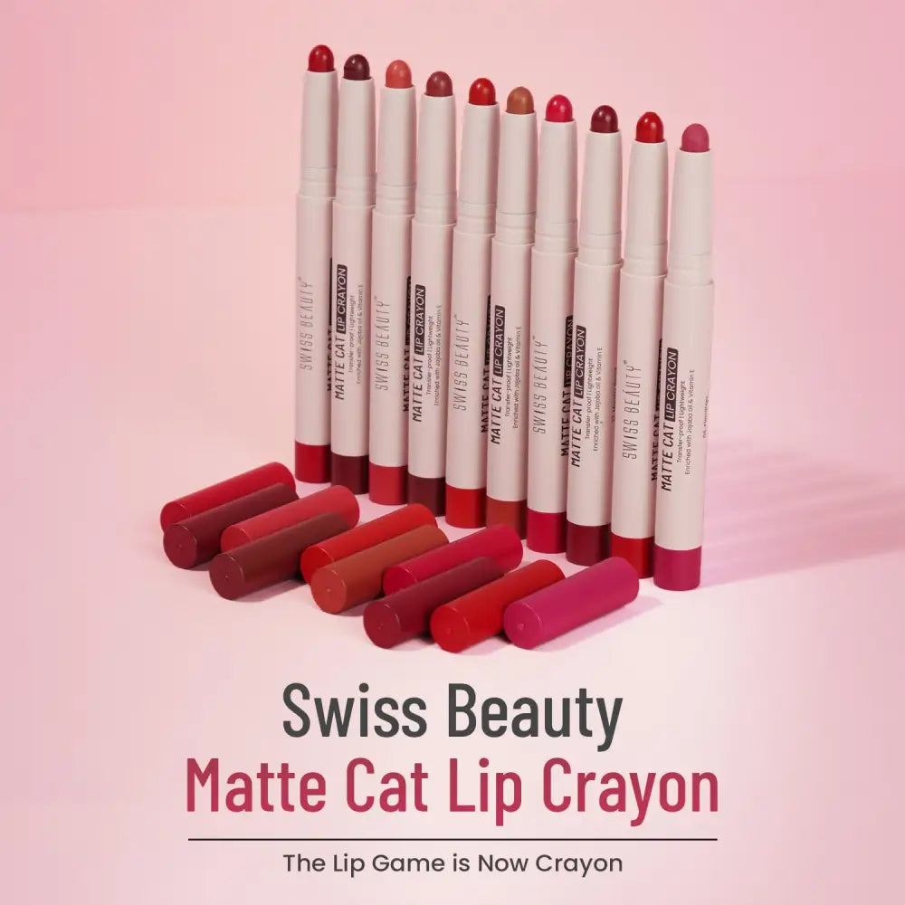Swiss Beauty Non-Transfer Matte Cat Lip Crayon |