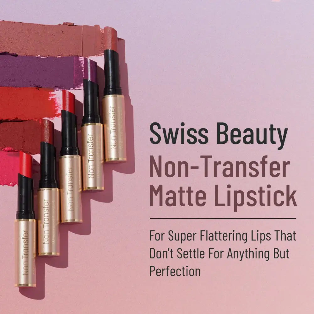 Swiss Beauty Non-Transfer Waterproof Lipstick with Jojoba