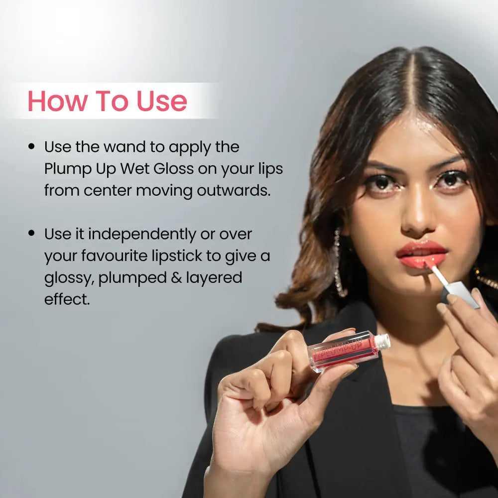 Swiss Beauty Plump-Up Wet lightweight Lip Gloss with High