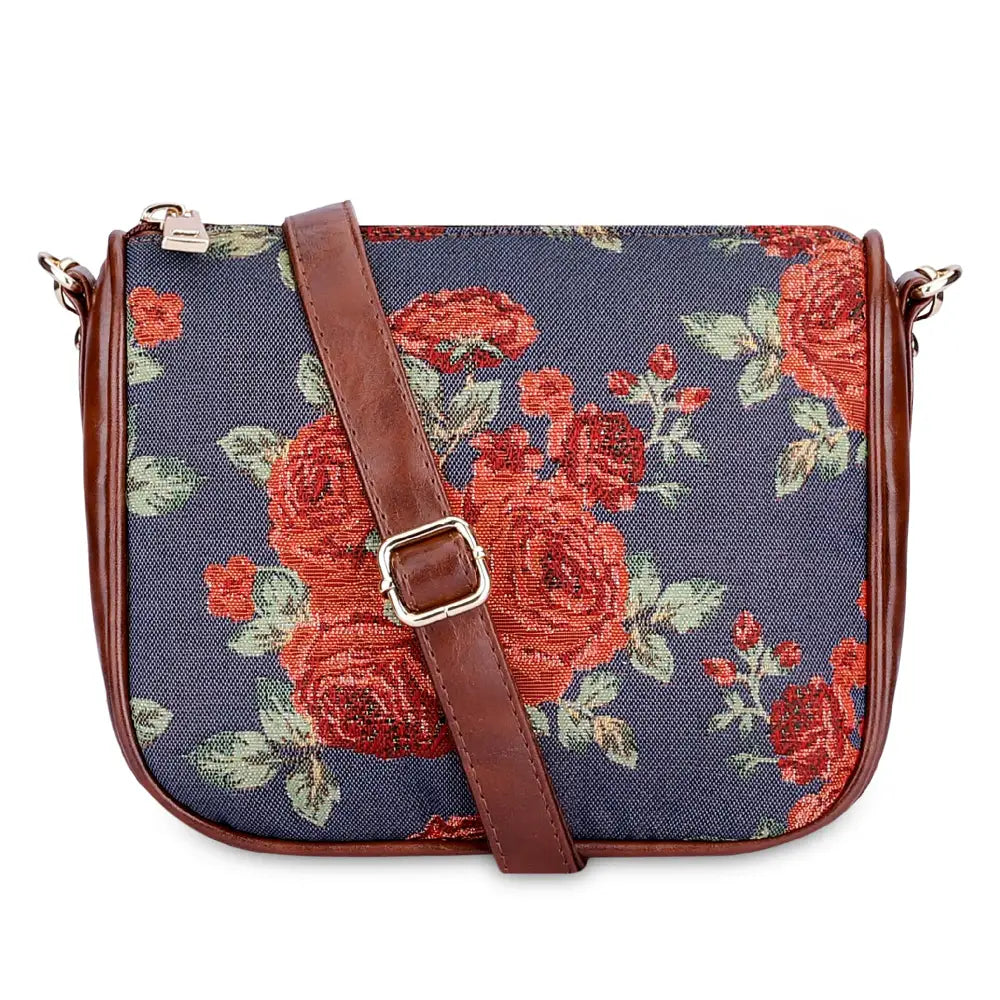 THE CLOWNFISH Garnet Series Tapestry Fabric Crossbody Sling