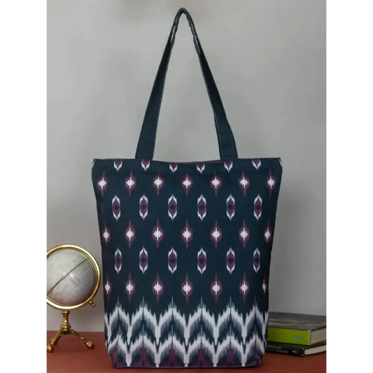 TIKULI Organic Polyester Durable Canvas Large Size Printed Tote Bag