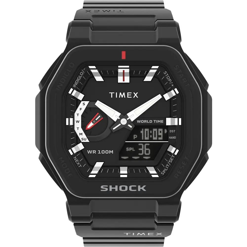 TIMEX 3 Hands Men’s Analog Black Dial Coloured Quartz Watch
