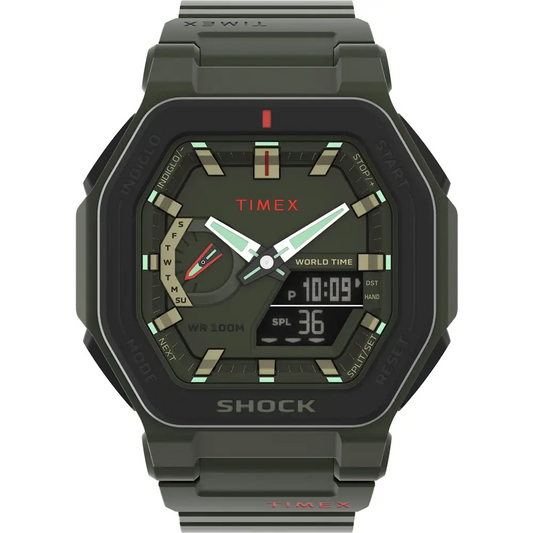 TIMEX 3 Hands Men’s Analog Green Dial Coloured Quartz Watch