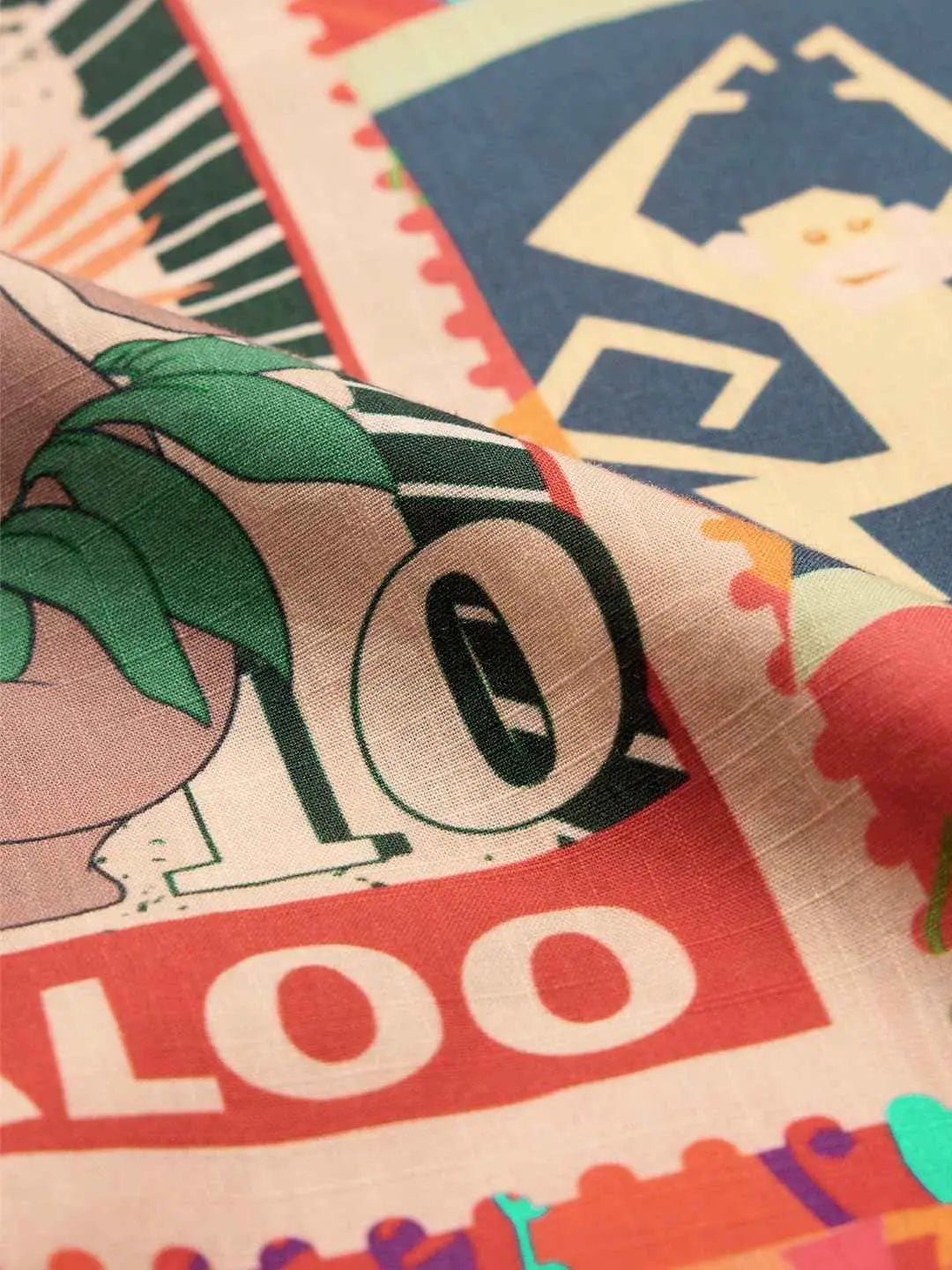 The Souled Store Official Jungle Book: Indie Vibe Women and Girls Short Sleeve Collared Neck Buttoned Front Oversized Fit Cotton Summer Shirts Multicolour SaumyasStore