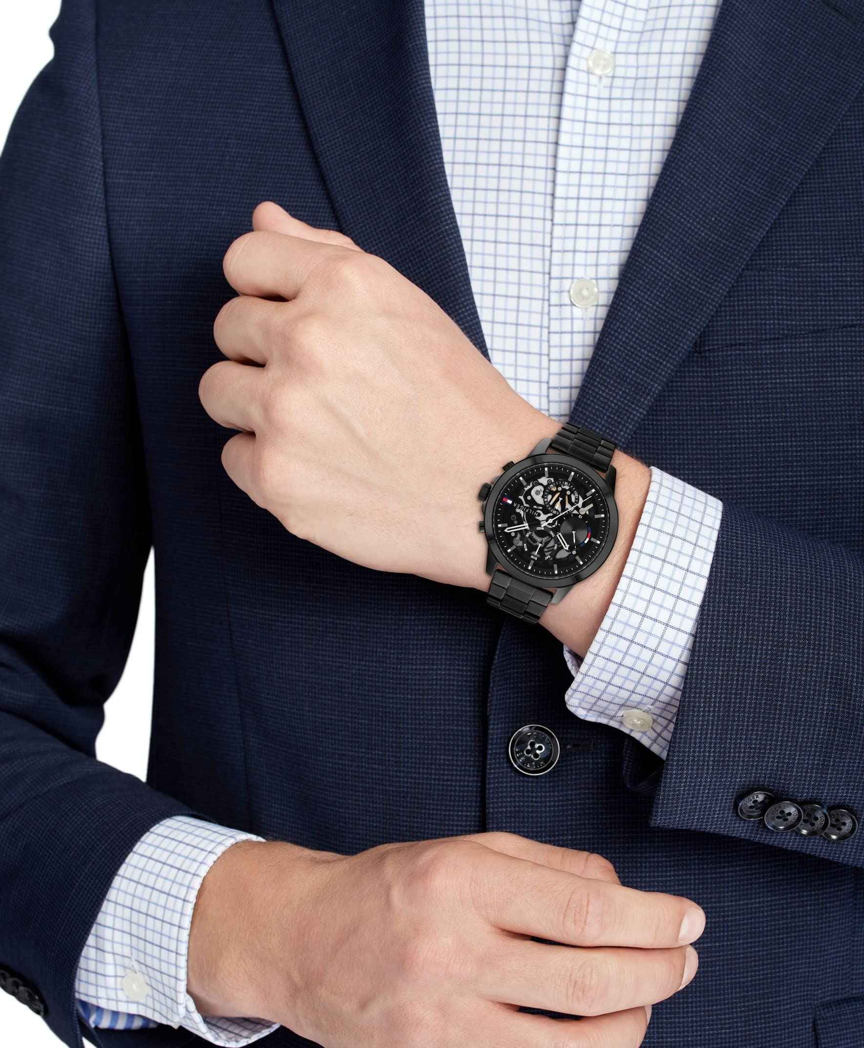 Tommy Hilfiger Men Black Dial Analog Watch-NETH1710478 SaumyasStore