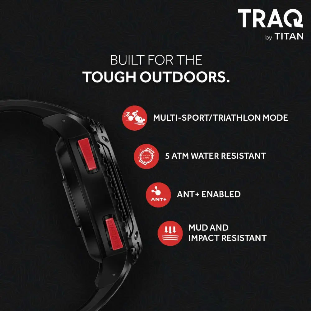 Traq Triathlon Digital Clear Dial Unisex-Adult
