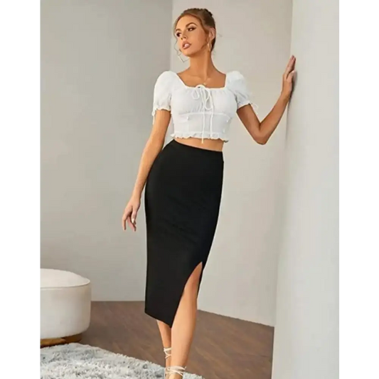 Trendy Stylish Cotton High Rise Skirts For Women