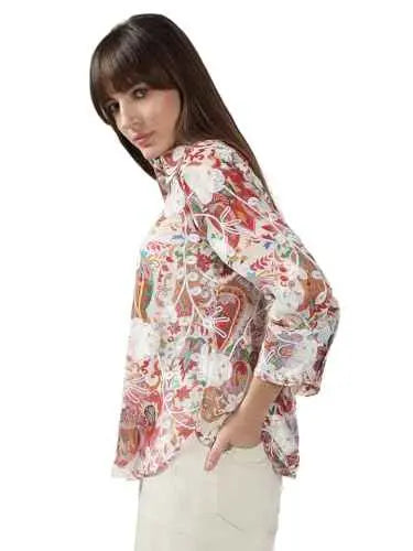 VERO MODA Women's Polyester Regular Fit Pink Shirt SaumyasStore