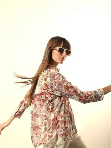 VERO MODA Women's Polyester Regular Fit Pink Shirt SaumyasStore