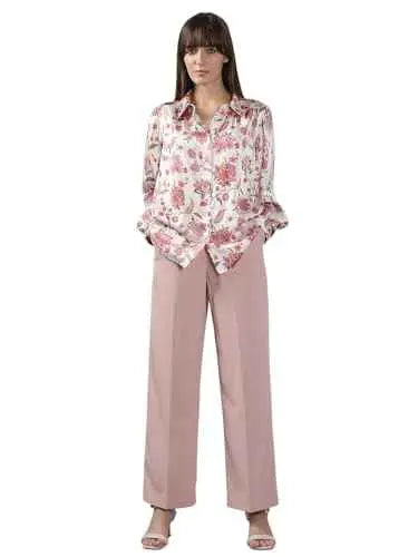 VERO MODA Women's Polyester Regular Fit White Shirt SaumyasStore