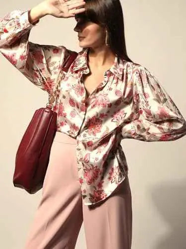 VERO MODA Women's Polyester Regular Fit White Shirt SaumyasStore