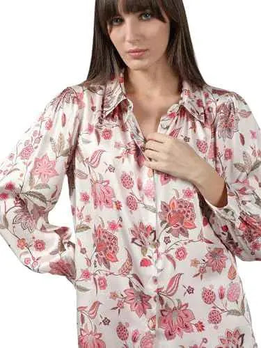 VERO MODA Women's Polyester Regular Fit White Shirt SaumyasStore