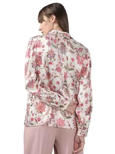 VERO MODA Women's Polyester Regular Fit White Shirt SaumyasStore