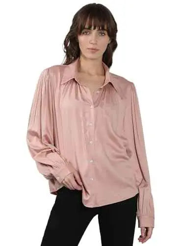 VERO MODA Women's Viscose Regular Fit Pink Shirt SaumyasStore