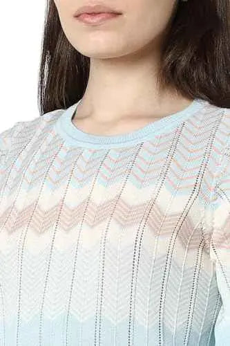 Van Heusen Women's Regular Fit Blouse (VWFTURGFC57200_Blue SaumyasStore