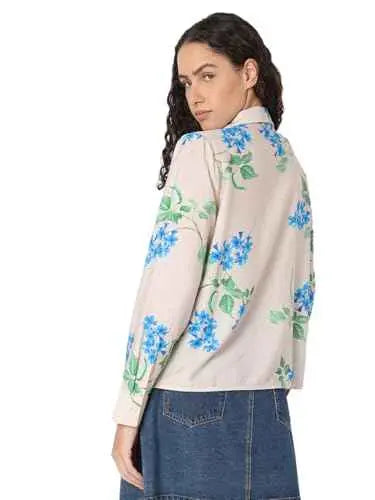 Vero Moda Women's Viscose Regular Fit Off White Shirt SaumyasStore