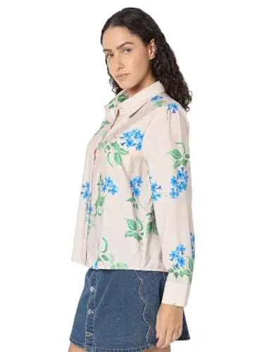 Vero Moda Women's Viscose Regular Fit Off White Shirt SaumyasStore