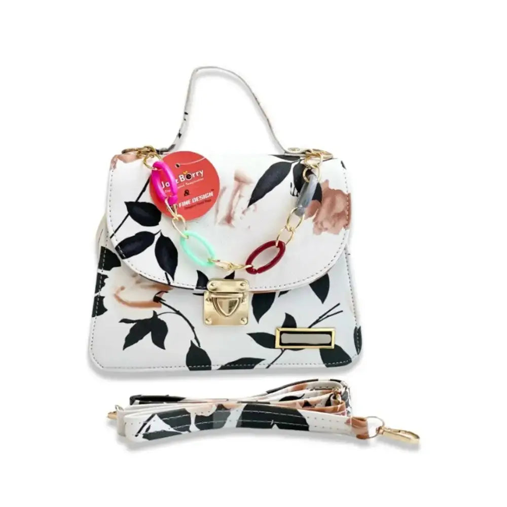 Versatile flower print sling bag