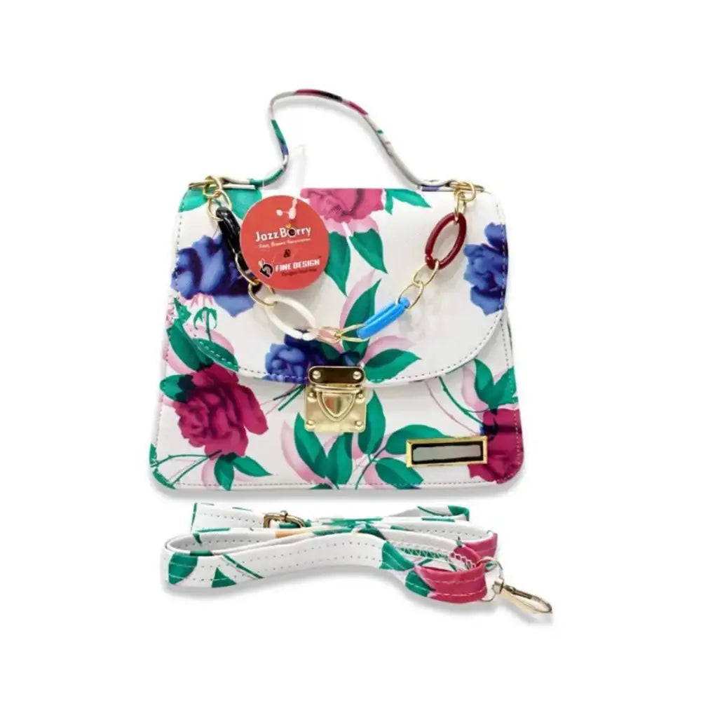 Versatile flower print sling bag