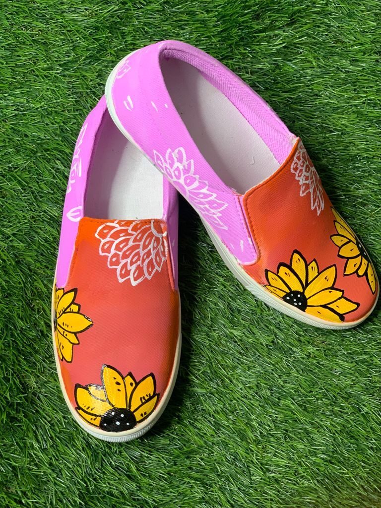 Sunflower Hand Printed Shoe