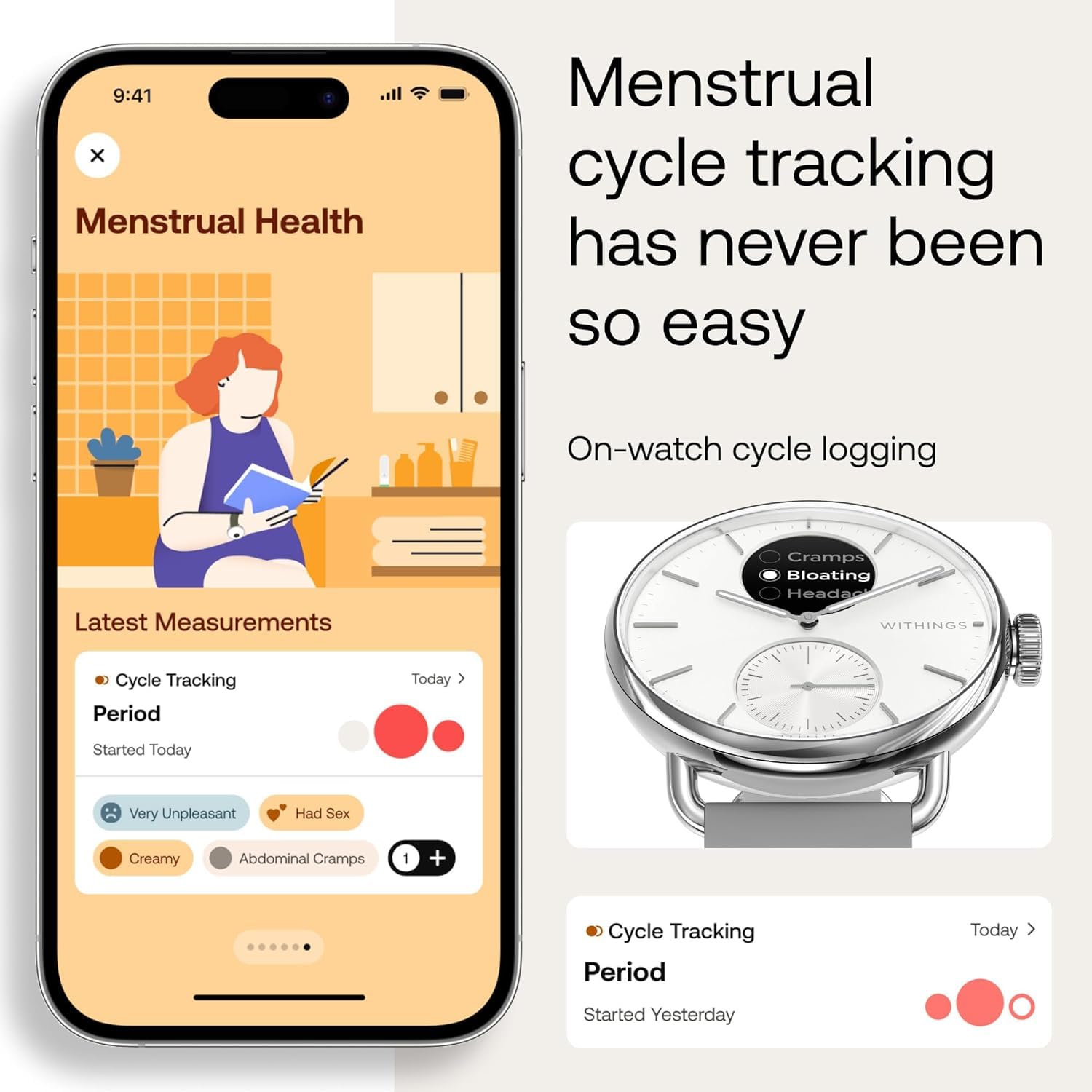 Withings ScanWatch 2, Heart Health Hybrid Smartwatch for Men & Women - ECG, with SPO2, Temperature Monitoring, Sleep, Respiratory Health, Cycle Monitoring, 30-Day Battery Life, iOS & Android - 38mm SaumyasStore