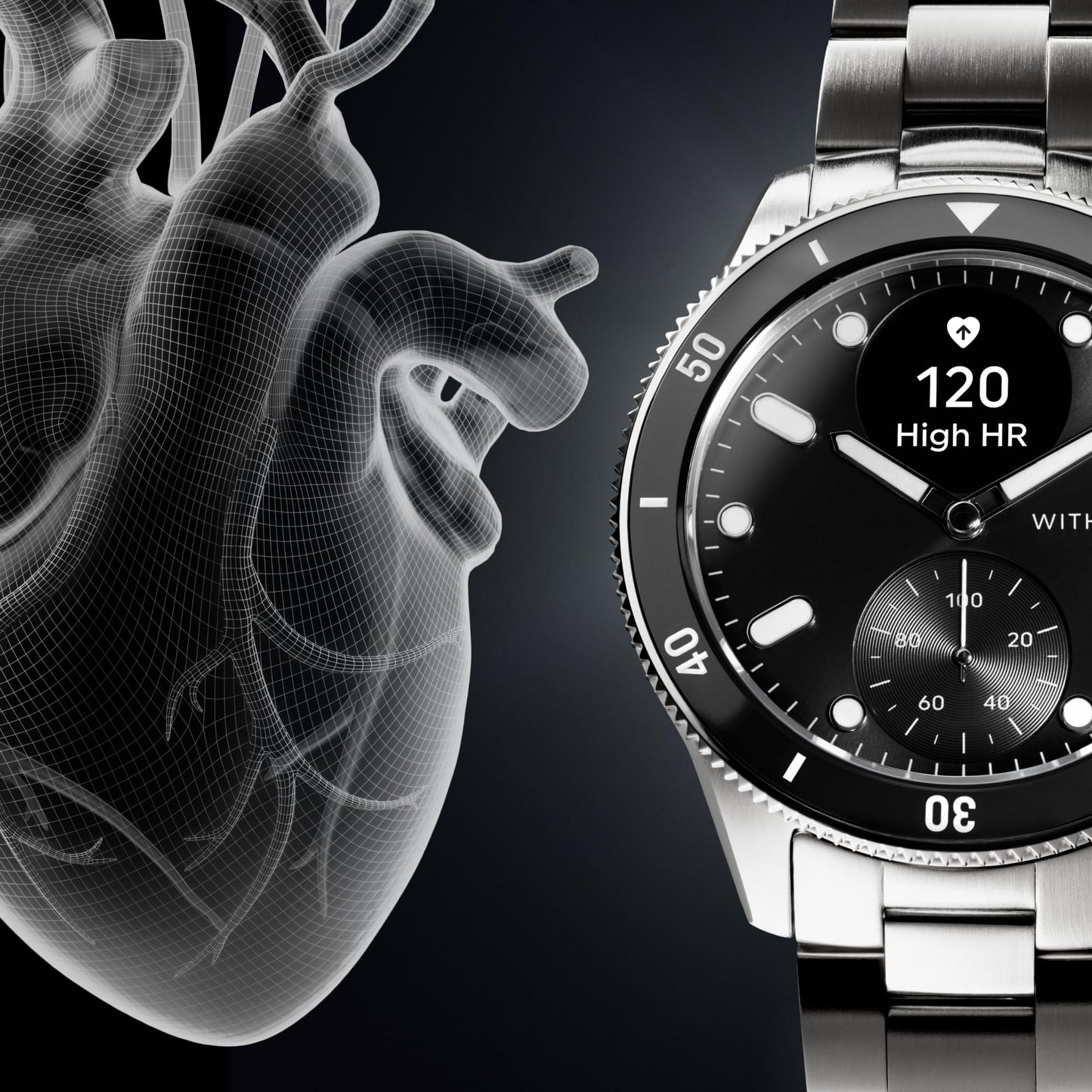 Withings ScanWatch Nova, Heart Health Hybrid Smartwatch for Men & Women - ECG, with SPO2, Temperature Monitoring, Sleep, Respiratory Health, Cycle Monitoring, 30-Day Battery Life, iOS & Android, Black SaumyasStore