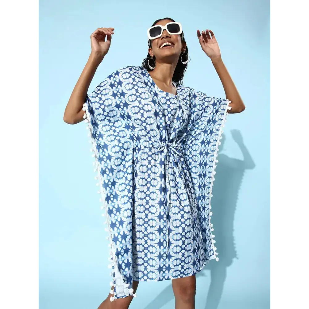 Women Stylish Cotton Blend Kaftan Dress