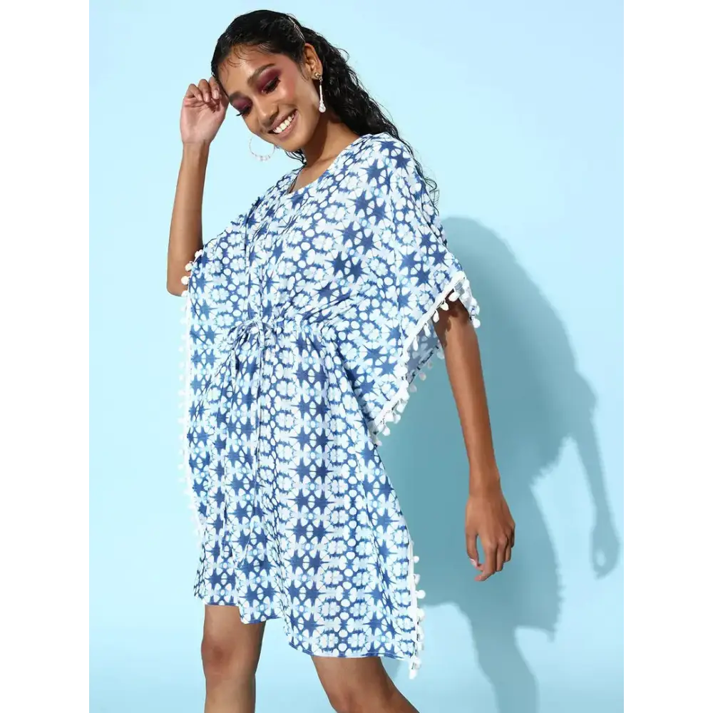 Women Stylish Cotton Blend Kaftan Dress