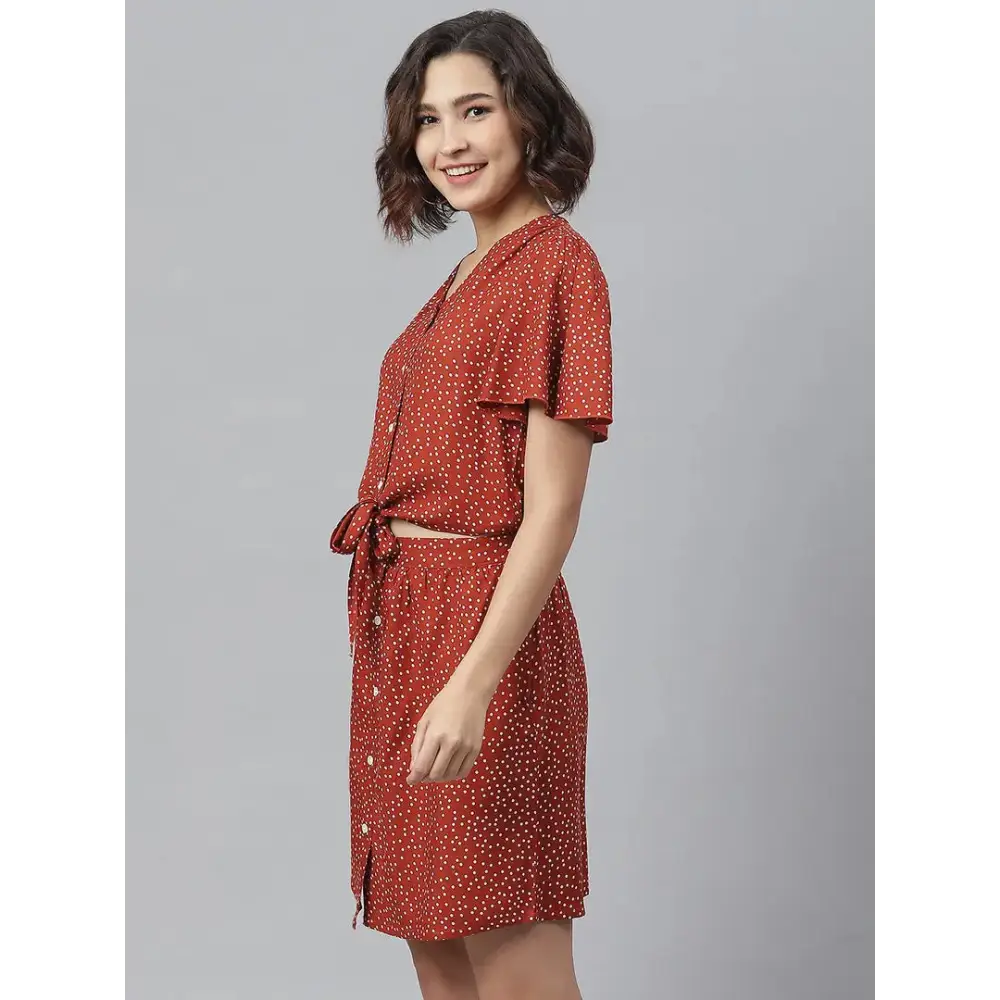 Women Stylish Viscose Rayon Shirt Dress