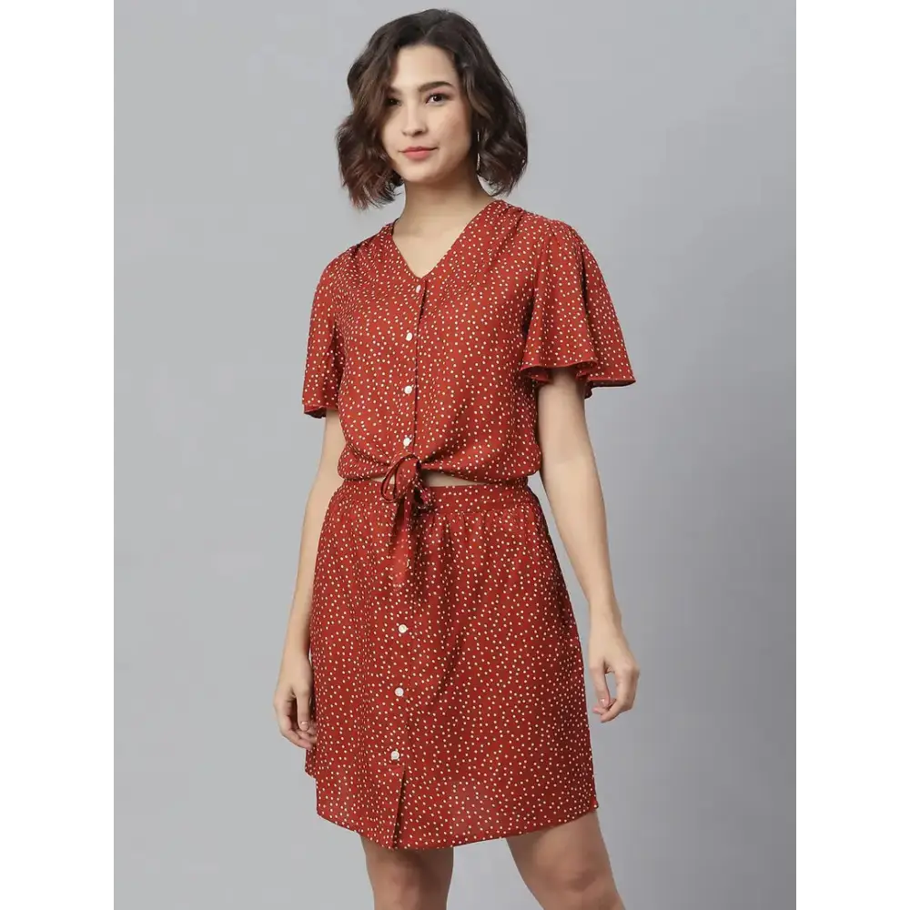 Women Stylish Viscose Rayon Shirt Dress