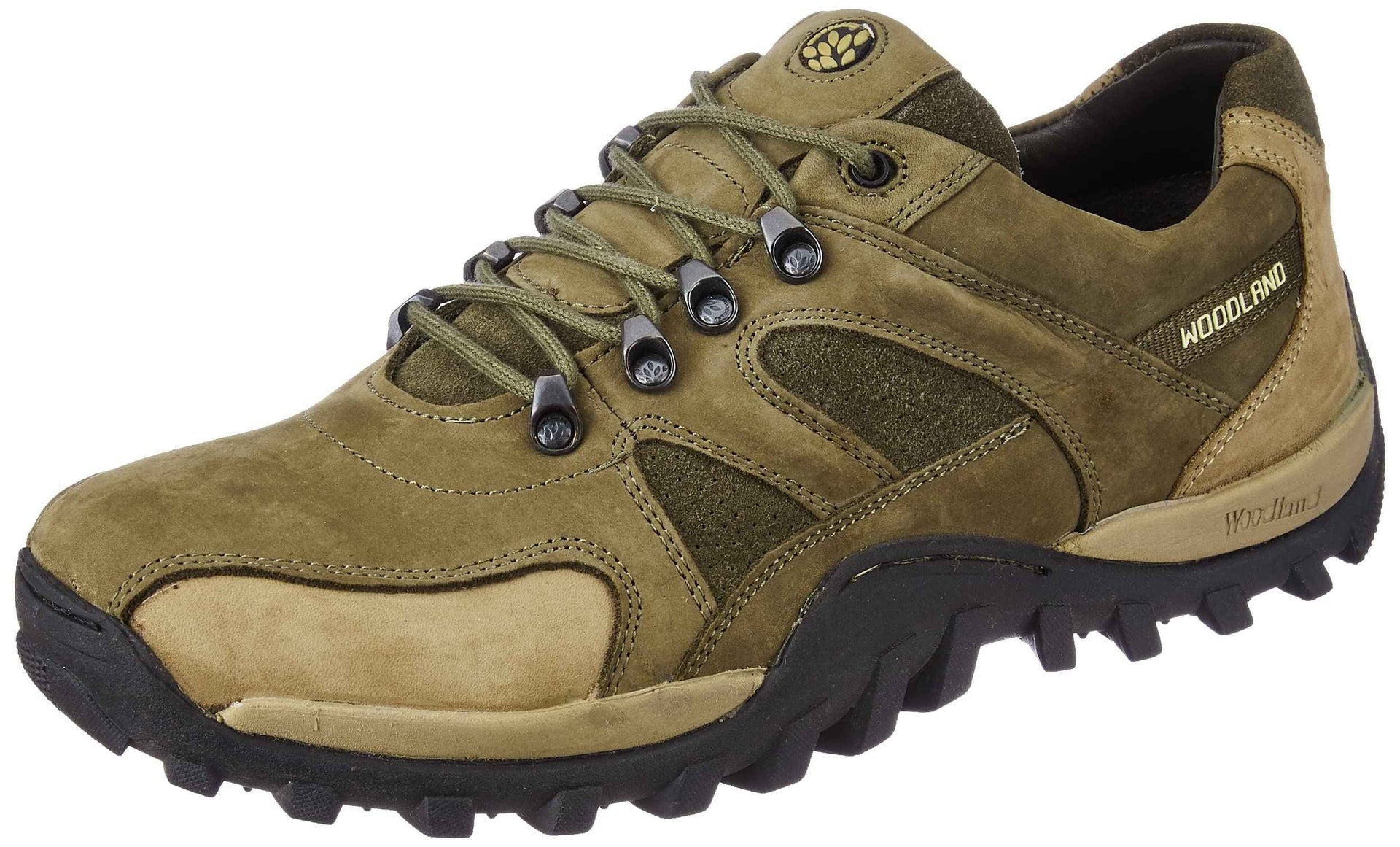 Woodland Men's Olive Green Leather Casual Shoe-10 UK (44 EU) (GC 2657117NW)