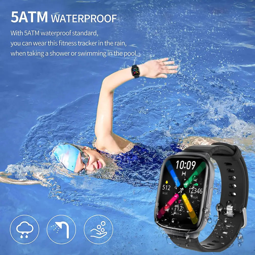 Zoook Dash Smart Watch/IP-68 Waterproof/Sport Modes/REM