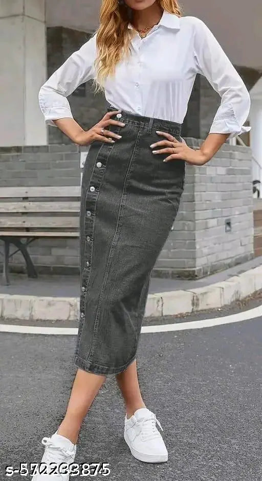 Woman Denim Skirt