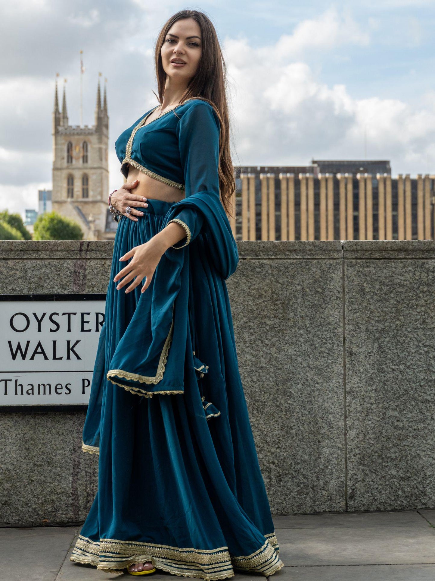 Forest Green Lehenga Set