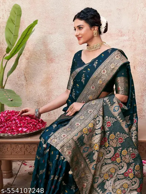 PACK OF 1 WOMEN SATIN JACQUARD CREPE MORPEACH  SAREE CHIFFON  BLEND SAREE FLORAL PRINTED SAREE DIGITAL PRINT SAREE CASUAL WEAR SAREE SAREE WITH BLOUSE PIECE SAREE FOR WOMEN SOFT FABRIC SAREE STYLISH SAREE FOR LADIES  CREPE MORPEACH  SAREE CHIFFON  BLEND S