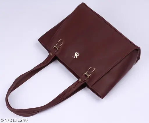 Fostelo Women's Vegan Leather Time Square Handbags Shoulder Hobo Bag Ladies Purse (Maroon) (Large)