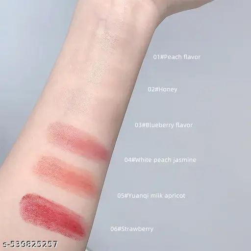 Gege Bear Sweet heart Lip Balm Keychain | Cute Bear Design | Hydrating & Tinted Lipstick | Korean Style Gloss | Mini Portable Lip Moisturizer for Girls & Women