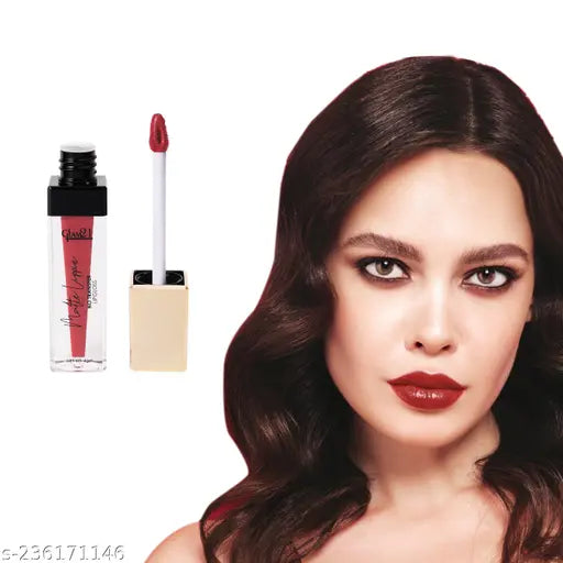 Glam21 Matte Lippie No Transfer Lip Gloss | Lightweight and comfortable| Creamy Matte Formula - 4 gm | Naughty Nude-06