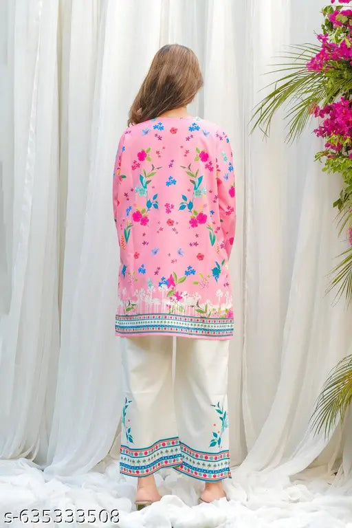 Premium Rayon Women Printed Elegant Top and Pant Co ord Set | Diwali Special Women Top & Bottom Sets | Women's Ethnic Co Ord Set | Diwali Special Collection | New Collection 2025