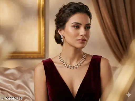 Ethnic Brass Gold Plated Bracelet with Pearls