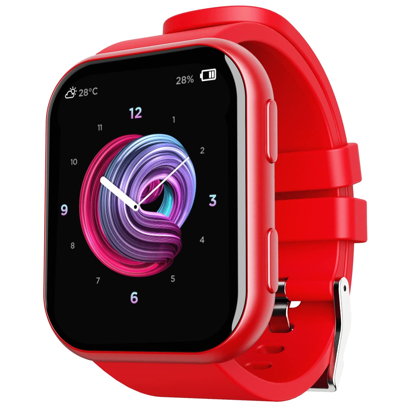 boAt Blaze Smart Watch with 1.75” HD Display, Fast Charge, Apollo 3 Blue Plus Processor, 24x7 Heart Rate & SpO2 Monitor, Multiple Watch Faces, Multiple Sports Modes & 7 Days Battery Life(Raging Red) 