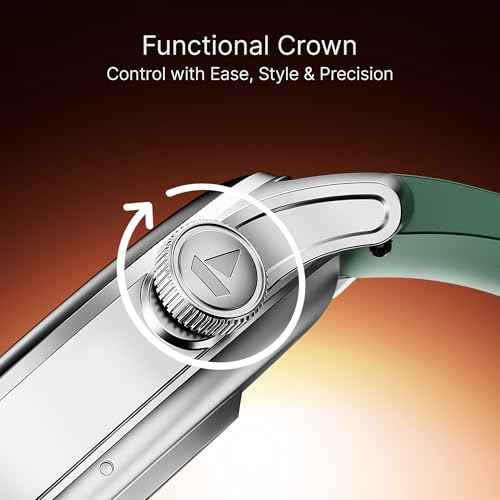 boAt New Launch Ultima Prime smartwatch with 1.43” AMOLED Display, Functional Crown, SOS, BT Calling, Notifications, IP68, Music & Camera Controls, 100+ Sports Modes, Watch Face Studio (Forest Green) SaumyasStore