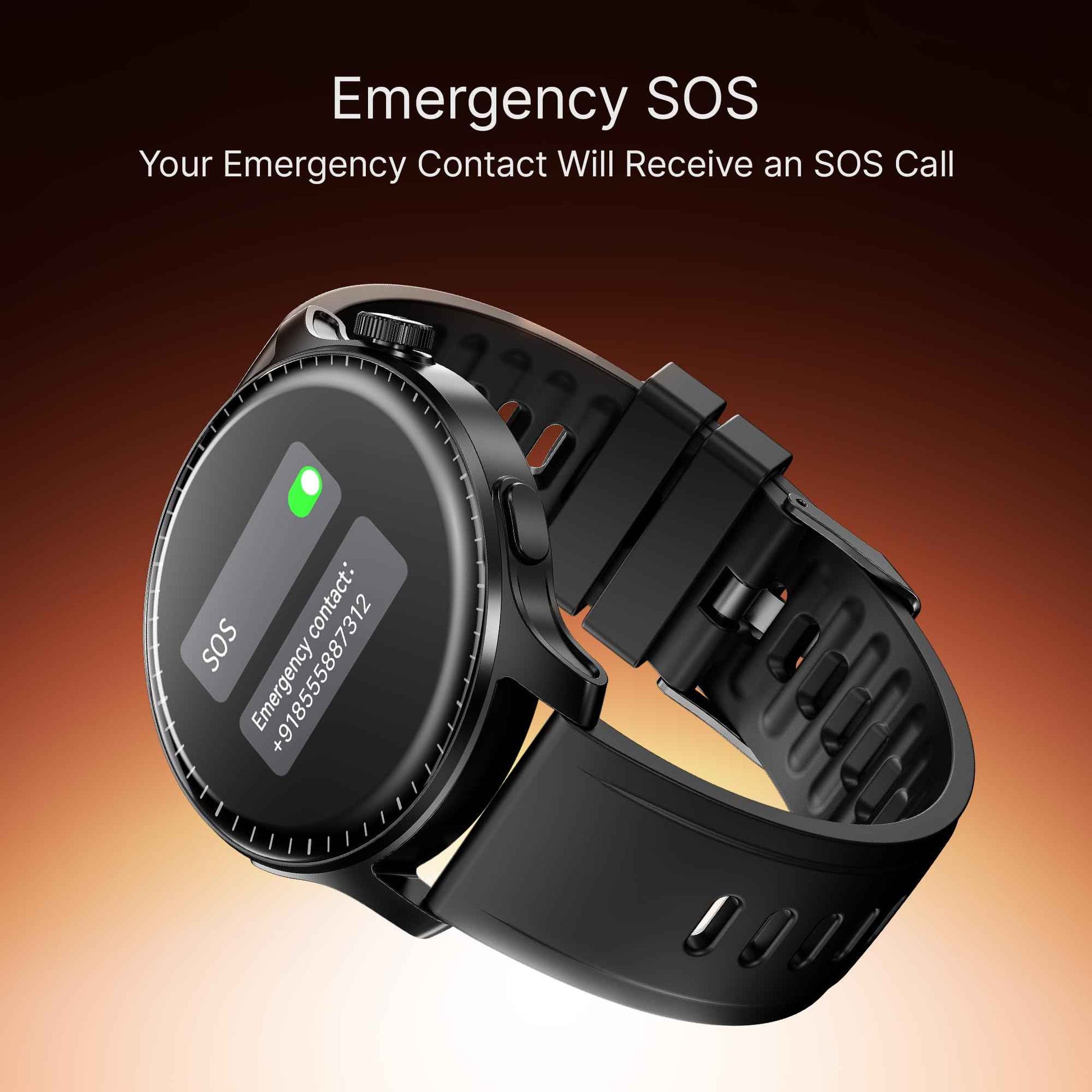 boAt New Launch Ultima Prime smartwatch with 1.43” AMOLED Display, Functional Crown, SOS, BT Calling, Notifications, IP68, Music & Camera Controls, 100+ Sports Modes, Watch Face Studio (Onyx Black) SaumyasStore