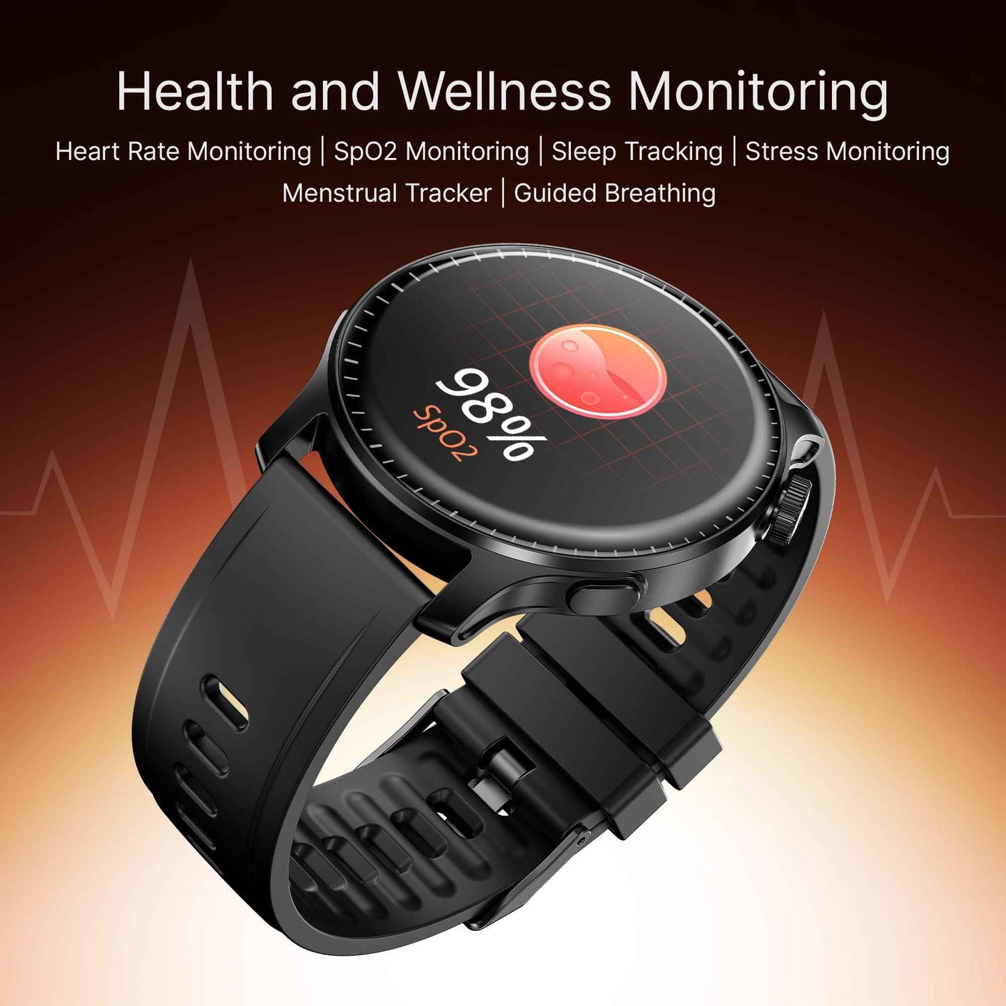 boAt New Launch Ultima Prime smartwatch with 1.43” AMOLED Display, Functional Crown, SOS, BT Calling, Notifications, IP68, Music & Camera Controls, 100+ Sports Modes, Watch Face Studio (Onyx Black) SaumyasStore