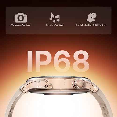 boAt New Launch Ultima Prime smartwatch with 1.43” AMOLED Display, Functional Crown, SOS, BT Calling, Notifications, IP68, Music & Camera Controls, 100+ Sports Modes, Watch Face Studio (Rose Gold) SaumyasStore