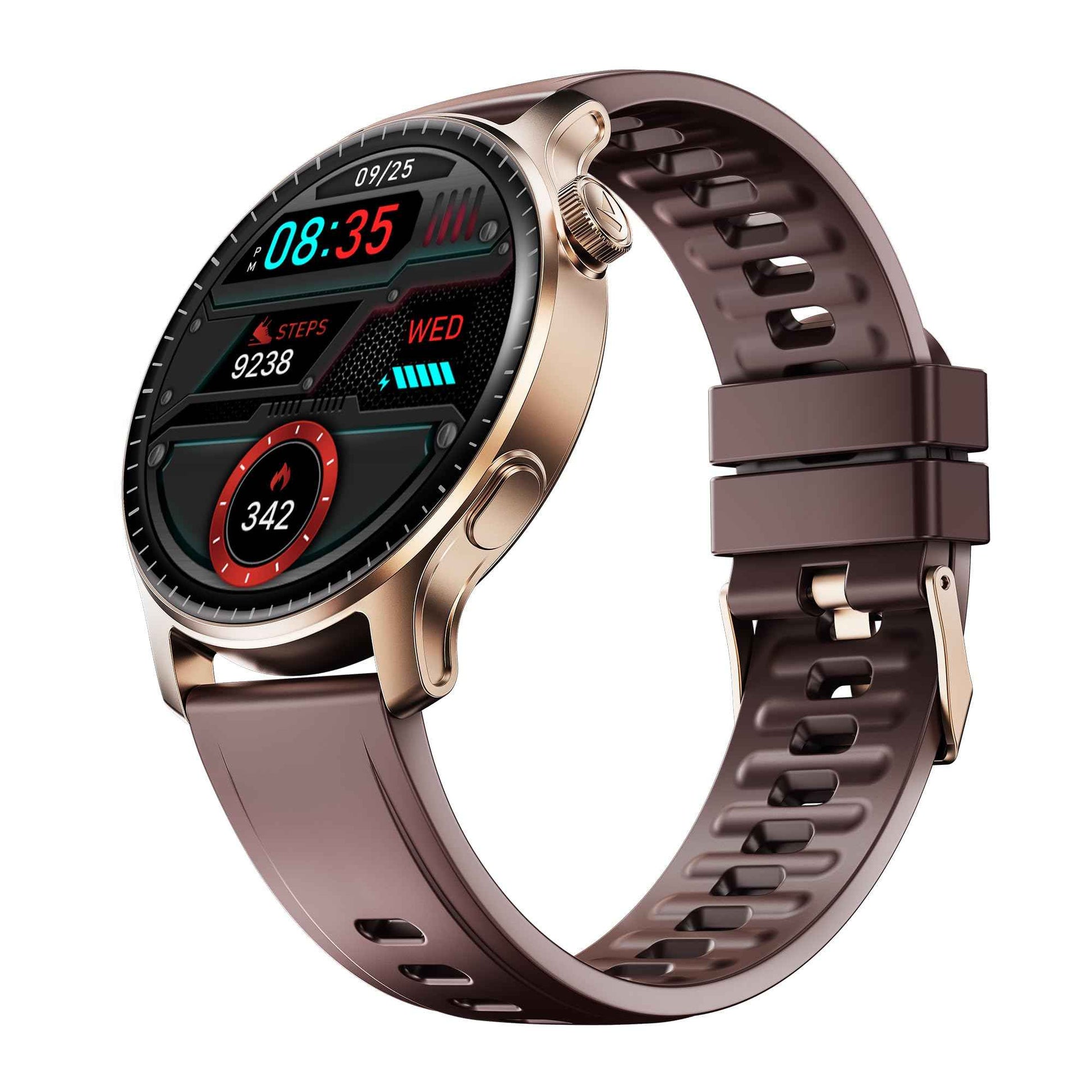 boAt New Launch Ultima Prime smartwatch with 1.43” AMOLED Display, Functional Crown, SOS, BT Calling, Notifications, IP68, Music & Camera Controls, 100+ Sports Modes, Watch Face Studio (Royal Berry) SaumyasStore