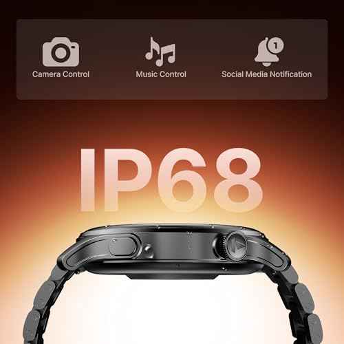 boAt New Launch Ultima Prime smartwatch with 1.43” AMOLED Display, Functional Crown, SOS, BT Calling, Notifications, IP68, Music & Camera Controls, 100+ Sports Modes, Watch Face Studio (Steel Black) SaumyasStore