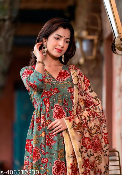 Balaji Closet Women Printed Kurta and Pant Set With Dupatta | Ethnic Set | Dupatta Set | Kurta Set